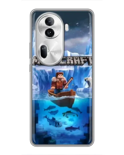 Чехол для OPPO Reno 11 Pro 5G с картинкой «Minecraft ледяной мир» Чехол для OPPO Reno 11 Pro 5G с картинкой «Minecraft ледяной мир»