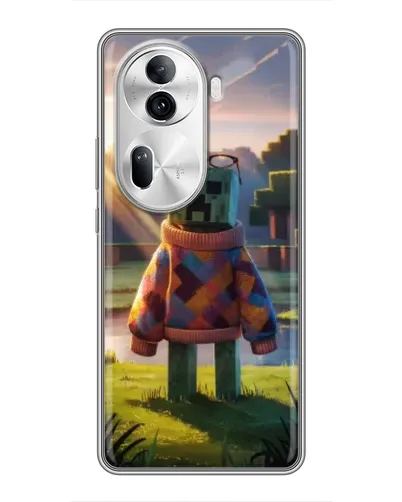 Чехол для OPPO Reno 11 Pro 5G с картинкой «Крипер в свитере» Чехол для OPPO Reno 11 Pro 5G с картинкой «Крипер в свитере»