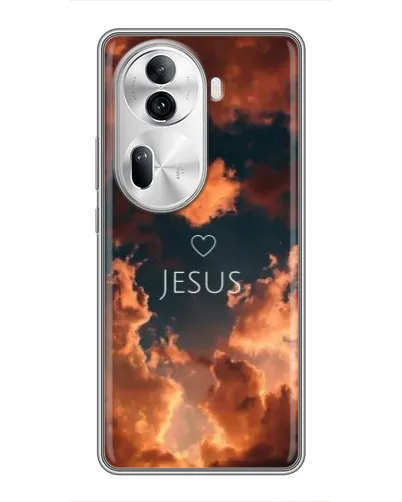 Чехол для OPPO Reno 11 Pro 5G с картинкой «Сияние Имени Jesus»