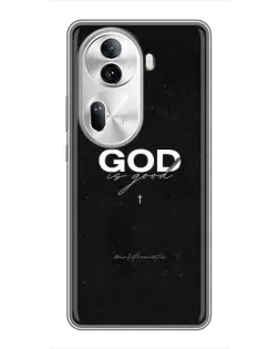 Чехол для OPPO Reno 11 Pro 5G с картинкой «GOD — Бог над всем»