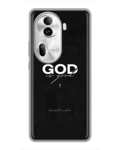 Чехол для OPPO Reno 11 Pro 5G с картинкой «GOD — Бог над всем»