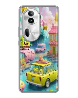 Чехол для OPPO Reno 11 Pro 5G с картинкой «Монстр-трак приключения»