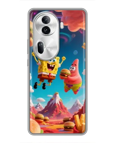 Чехол для OPPO Reno 11 Pro 5G с картинкой «Космический фастфуд»