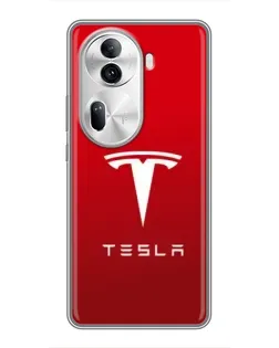 Чехол для OPPO Reno 11 Pro 5G с картинкой «Tesla Red Classic»