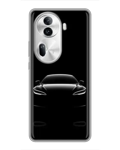 Чехол для OPPO Reno 11 Pro 5G с картинкой «Силуэт Tesla Night» Чехол для OPPO Reno 11 Pro 5G с картинкой «Силуэт Tesla Night»