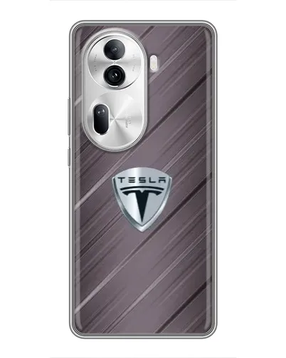 Чехол для OPPO Reno 11 Pro 5G с картинкой «Металлическая текстура Tesla» Чехол для OPPO Reno 11 Pro 5G с картинкой «Металлическая текстура Tesla»