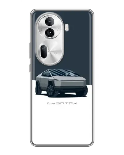 Чехол для OPPO Reno 11 Pro 5G с картинкой «Серебристый Cybertruck Tesla» Чехол для OPPO Reno 11 Pro 5G с картинкой «Серебристый Cybertruck Tesla»