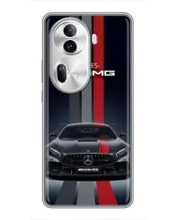 Чехол для OPPO Reno 11 Pro 5G с картинкой «Mercedes — белый карбон» Чехол для OPPO Reno 11 Pro 5G с картинкой «Mercedes — белый карбон»