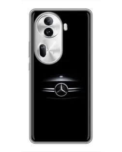 Чехол для OPPO Reno 11 Pro 5G с картинкой «Mercedes — абстрактные линии»