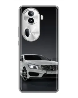 Чехол для OPPO Reno 11 Pro 5G с картинкой «Mercedes AMG GT Silver»