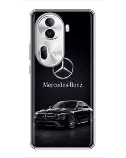 Чехол для OPPO Reno 11 Pro 5G с картинкой «Mercedes — решетка радиатора»