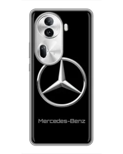 Чехол для OPPO Reno 11 Pro 5G с картинкой «Mercedes Silver Logo»