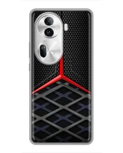 Чехол для OPPO Reno 11 Pro 5G с картинкой «Mercedes Carbon Grid»