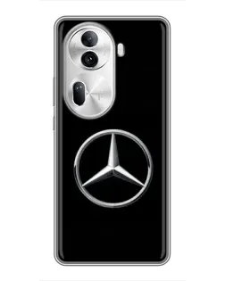 Чехол для OPPO Reno 11 Pro 5G с картинкой «Mercedes классический лого»