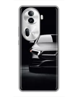 Чехол для OPPO Reno 11 Pro 5G с картинкой «Свет фар Mercedes»