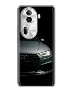 Чехол для OPPO Reno 11 Pro 5G с картинкой «Audi — детализация кузова»
