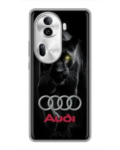 Чехол для OPPO Reno 11 Pro 5G с картинкой «Пантера и Audi»