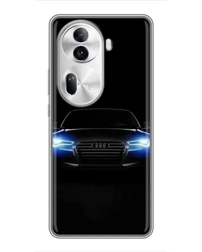 Чехол для OPPO Reno 11 Pro 5G с картинкой «Audi в неоне»