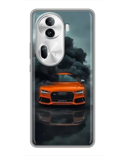 Чехол для OPPO Reno 11 Pro 5G с картинкой «Audi в облаках дыма»