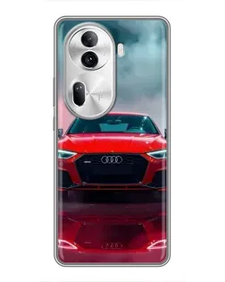 Чехол для OPPO Reno 11 Pro 5G с картинкой «Audi RS — красный стиль»