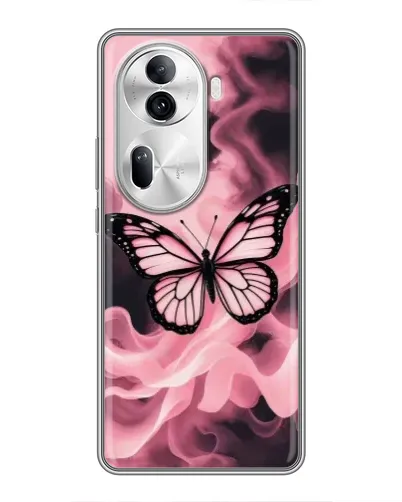 Чехол для OPPO Reno 11 Pro 5G с картинкой «Бабочка в дыму»
