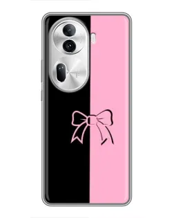 Чехол для OPPO Reno 11 Pro 5G с картинкой «Половинки банта»