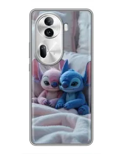 Чохол для OPPO Reno 11 Pro 5G з картинкою «Плюшеві Стіч Ангел»