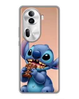 Чохол для OPPO Reno 11 Pro 5G з картинкою «Стіч їсть шоколад»
