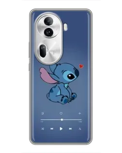 Чохол для OPPO Reno 11 Pro 5G з картинкою «Музичний Stitch»