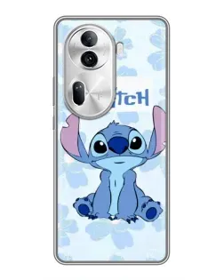 Чохол для OPPO Reno 11 Pro 5G з картинкою «Stitch серед квітів»