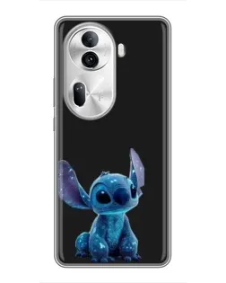 Чохол для OPPO Reno 11 Pro 5G з картинкою «Стіч на чорному»