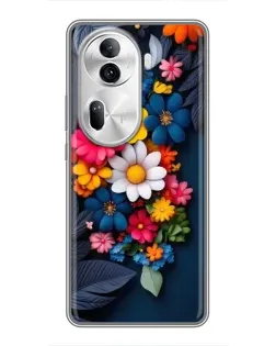 Чехол для OPPO Reno 11 Pro 5G с картинкой «Цветочная феерия» Чехол для OPPO Reno 11 Pro 5G с картинкой «Цветочная феерия»