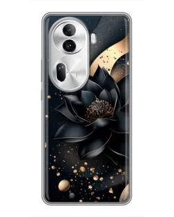Чехол для OPPO Reno 11 Pro 5G с картинкой «Черный лотос» Чехол для OPPO Reno 11 Pro 5G с картинкой «Черный лотос»