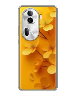 Чехол для OPPO Reno 11 Pro 5G с картинкой «Золотые лепестки» Чехол для OPPO Reno 11 Pro 5G с картинкой «Золотые лепестки»
