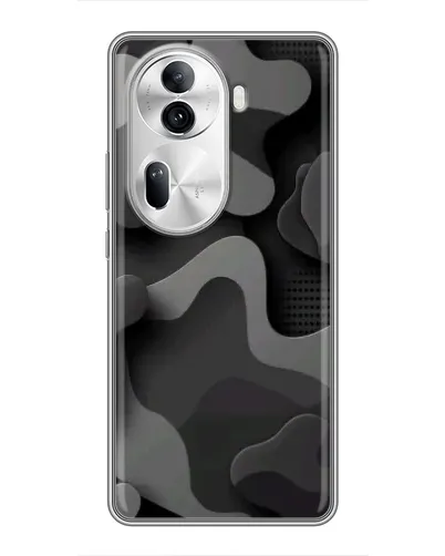 Чехол для OPPO Reno 11 Pro 5G с картинкой «Темный абстрактный камуфляж»