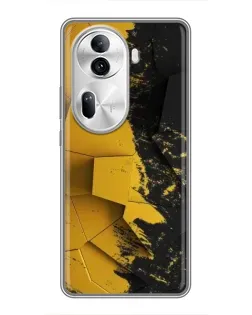 Чехол для OPPO Reno 11 Pro 5G с картинкой «Золотые осколки геометрии»