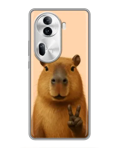 Чехол для OPPO Reno 11 Pro 5G с картинкой «Капибара виктория» Чехол для OPPO Reno 11 Pro 5G с картинкой «Капибара виктория»