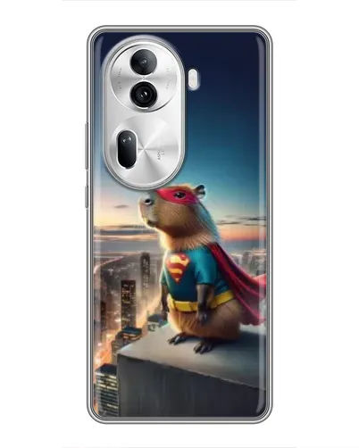 Чехол для OPPO Reno 11 Pro 5G с картинкой «Капи-мен супергерой» Чехол для OPPO Reno 11 Pro 5G с картинкой «Капи-мен супергерой»