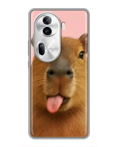 Чехол для OPPO Reno 11 Pro 5G с картинкой «Капибара с языком» Чехол для OPPO Reno 11 Pro 5G с картинкой «Капибара с языком»