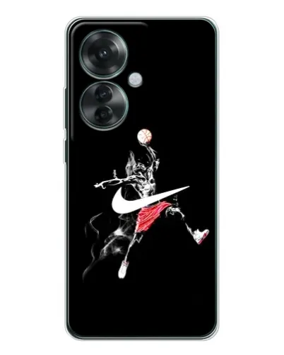Чехол для OPPO Reno 11F с картинкой «Jordan Jumpman»