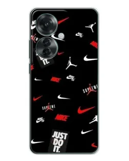 Чехол для OPPO Reno 11F с картинкой «Nike Mix Pattern»