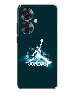 Чехол для OPPO Reno 11F с картинкой «Jordan Blue Fire»