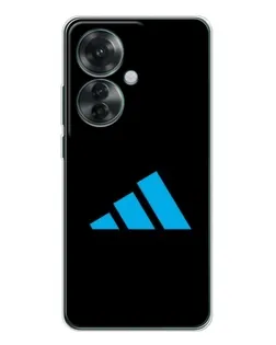Чехол для OPPO Reno 11F с картинкой «Adidas Cyan Logo»