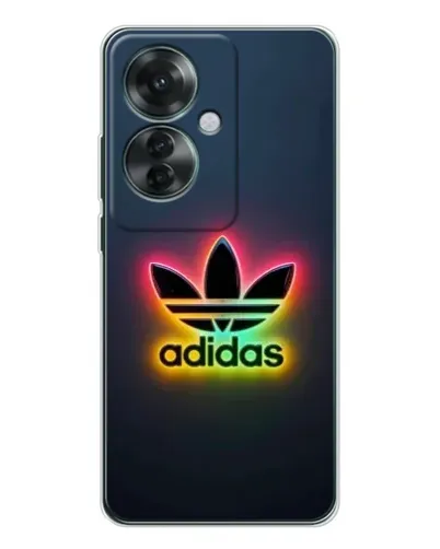 Чехол для OPPO Reno 11F с картинкой «Неоновый Adidas» Чехол для OPPO Reno 11F с картинкой «Неоновый Adidas»