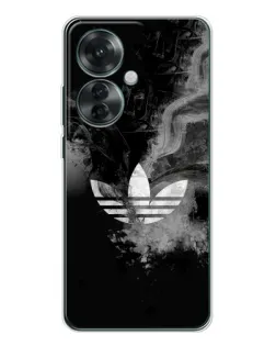 Чехол для OPPO Reno 11F с картинкой «Абстрактный дым Adidas»