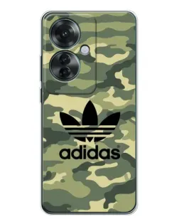 Чехол для OPPO Reno 11F с картинкой «Милитари стиль Adidas»