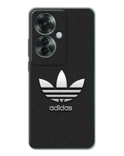 Чехол для OPPO Reno 11F с картинкой «Adidas Карбоновая текстура» Чехол для OPPO Reno 11F с картинкой «Adidas Карбоновая текстура»