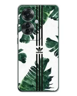 Чехол для OPPO Reno 11F с картинкой «Пальмовые листья адидас»