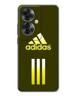Чехол для OPPO Reno 11F с картинкой «Оливковый градиент Adidas»