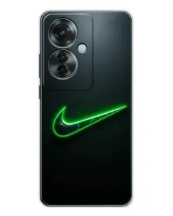 Чохол для OPPO Reno 11F з картинкою «Неоновий контур Nike» Чохол для OPPO Reno 11F з картинкою «Неоновий контур Nike»